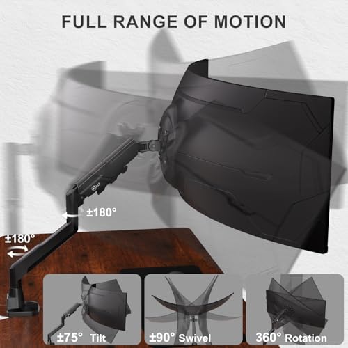 WALI Ultrawide Single Monitor Arm for 17-49 inch Curved Screen, up to 33lbs - Image 5