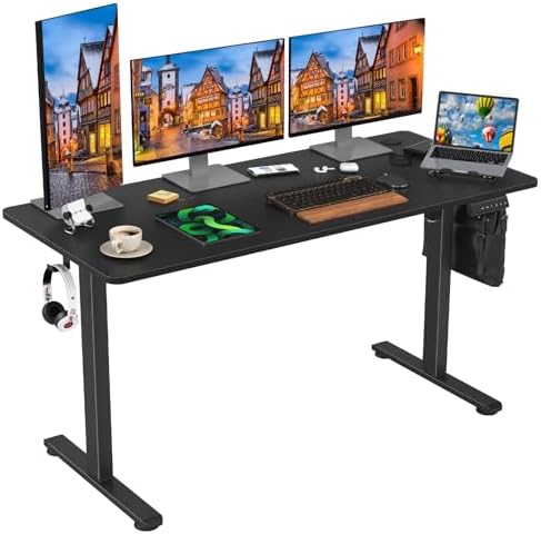 STARY Electric Standing Desk Adjustable Height Sit Stand Home Office Desk with Splice Board by STARYHavenLiving