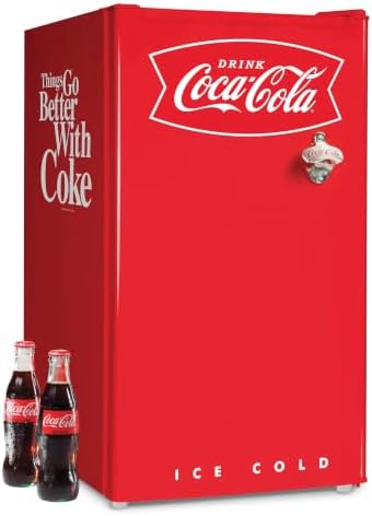 Igloo 3.2 Cu. Ft. Refrigerator With Freezer and Bottle Opener, Coke Red by Unknown