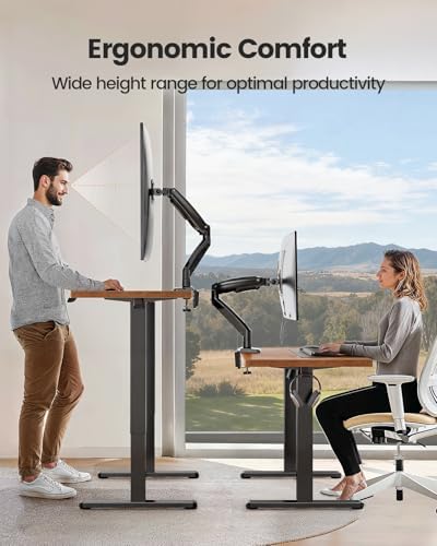 ErGear 17 to 49 inches Single Monitor Mount for Ultrawide Screens,Holds 26.5lbs,Heavy Duty Single Monitor Arm,Single Monitor Stand with Swivel,Tilt,Rotation for Home and Office,VESA 75/100mm - Image 5