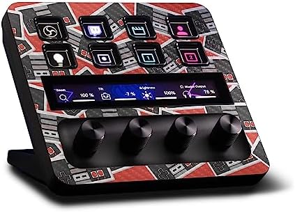 MightySkins Carbon Fiber Skin Compatible With Elgato Stream Deck + - Retro Controllers 3 | Protective, Durable Textured Carbon Fiber Finish | Easy To Apply, Remove, and Change Styles | Made in the USA by MIGHTY+SKINS