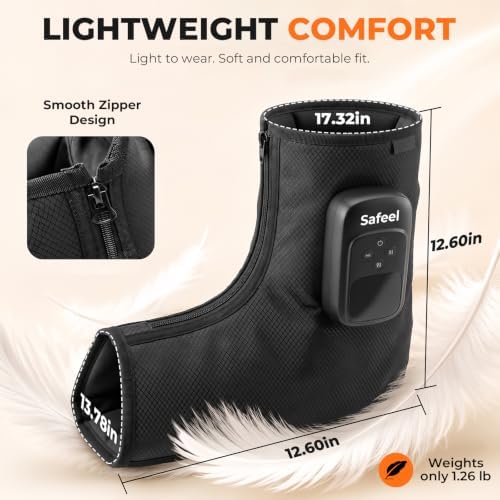 2 Pack 4-in-1 Air Compression Foot Massager with Heat (Fit Size 5-12) - Image 6