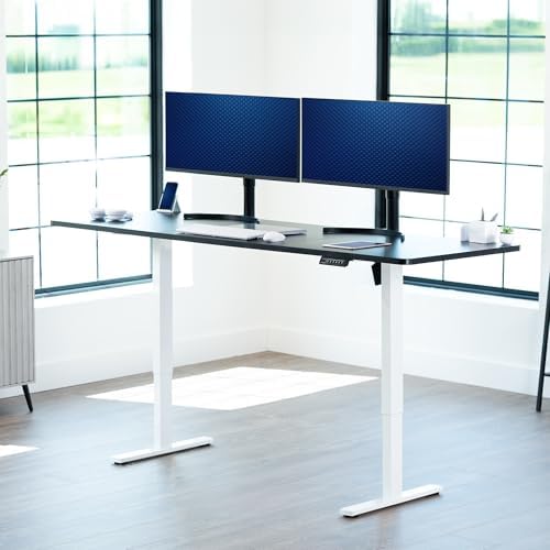 VIVO Black 83 x 30 in Standing Desk, DESK-KIT-1W8B - Image 2