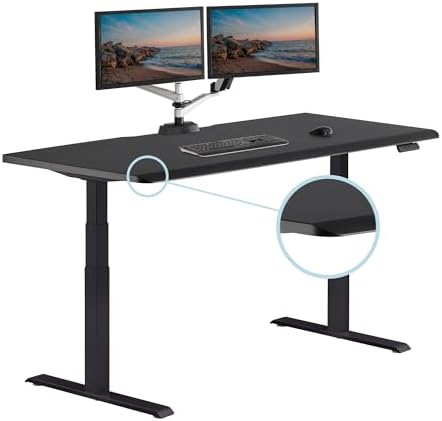 Vari ComfortEdge Electric Standing Desk – 72x30 – Black/Black - Image 3