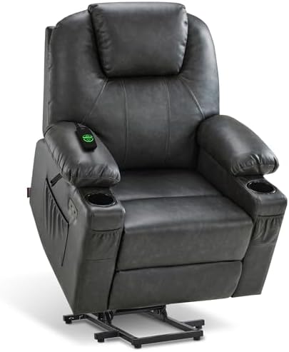 MCombo Large Power Lift Recliner Chair for Elderly, Heat and Massage 7516 by MCombo
