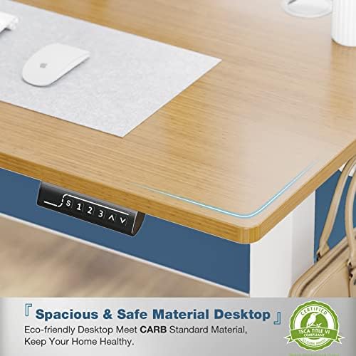 DUMOS 47 Inch Electric Standing Desk, Memory Adjustable Home Office Desk - Image 4