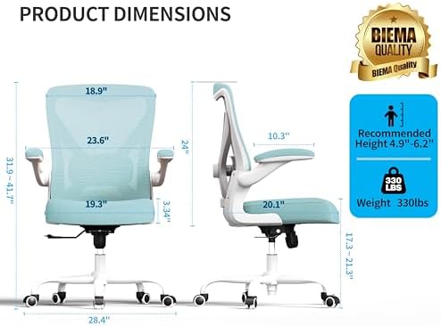 Ergalithic Office Chair: Mesh Ergonomic Desk Chair with 3D Lumbar & Swivel - Image 2