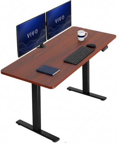 VIVO Dark Walnut 60 x 24 in Standing Desk, DESK-KIT-1B6D by VIVO