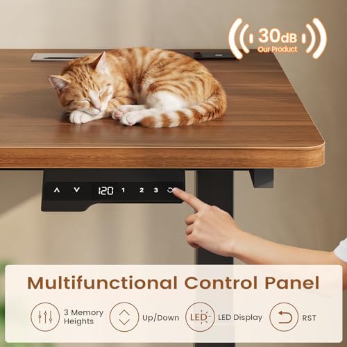 SEDETA Standing Two Person Desk with 4 Drawers, 2 Power Outlets, CPU Stand - Image 6