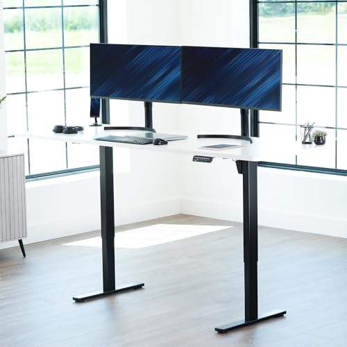VIVO White 83 x 30 in Standing Desk, DESK-KIT-1B8W - Image 2
