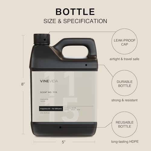 VINEVIDA [32 Fl Oz] Scent NO. 1115 Fragrance Oil for Cold Air Diffusers, Aromatic Notes of Earthy Musk Pine Lemon, Essential Oils for Diffuser Oil Refill & Air Freshener Room Spray - Image 2