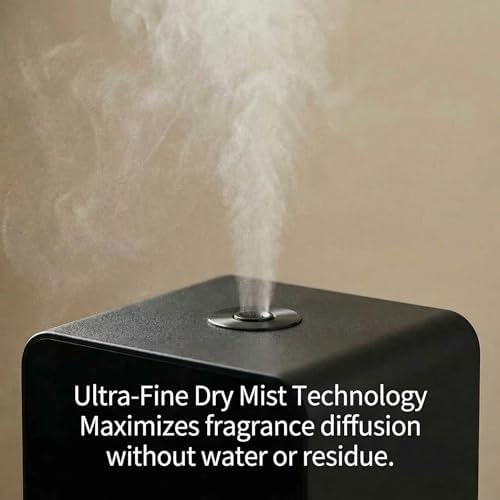Waterless Essential Oil Diffuser, Smart App Controlled Scent Diffuser for Large Room, Covers Up to 6000 Sq Ft, Quiet Aroma Diffuser for Home Hotel Office (Black) - Image 5