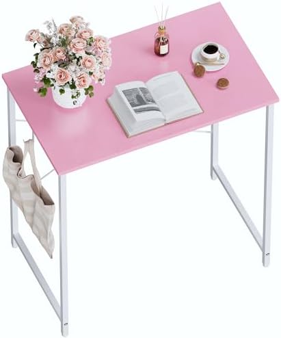 Pamray 23 Inch Computer Desk for Small Spaces, Home Office Work Desk with Headphone Hook, Small Office Desk Study Writing Table by PAMRAY