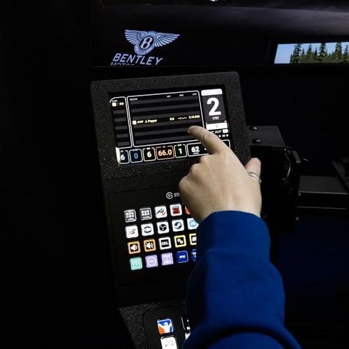 SimSport Gadget 6.8 Inch Touchscreen Triple Mount Console for Stream Deck XL and Plus Sim Rig Aluminum Profile - Image 3