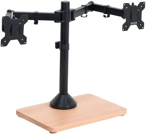 VIVO Dual Monitor Desk Stand for 13 to 32 inch Screens, STAND-V002FD-B by VIVO