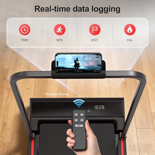 Walking Pad Treadmill for Home with Handle Bar Foldable Under Desk Terluxra - Image 5