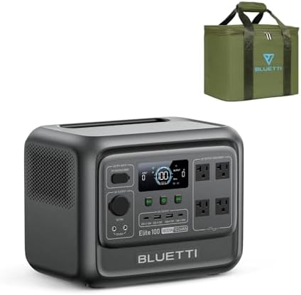 BLUETTI Elite 100 V2 Portable Power Station with Bag 1024Wh 1800W LFP by Unknown