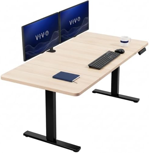 VIVO Light Wood 60 x 30 in Standing Desk, DESK-KIT-1B6C-30 by VIVO