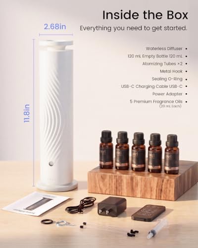 Waterless Essential Oil Diffuser, Cold-Air Diffusion, Plug-in - Image 3