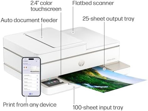 HP Envy 6555e Wireless All-in-One Color Inkjet Printer, Portobello, Print, scan, Copy, Duplex Printing Best-for-Home, 3 Month Instant Ink Trial Included, AI-Enabled (714N5A) - Image 5