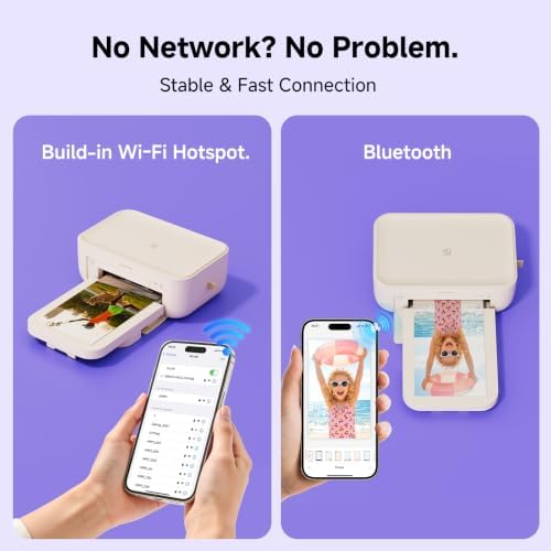 HPRT 4x6 Photo Printer for iPhone & Android, Beige 108 Sheets - Image 6