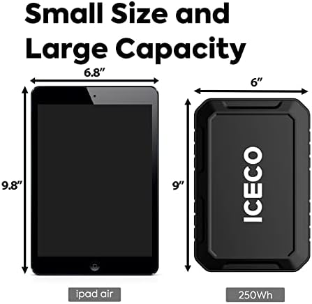 ICECO PB250 Portable Power Station, 250Wh Magnetic Power Bank, Outdoor Generator 12V Refrigerator, Mobile Lithium Battery Pack, for Home Backup Outdoor Emergency RV Van Hunting - Image 7