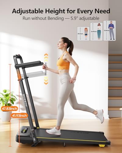 Acezoe 3 in 1 Under Desk Treadmill with Incline, Walking Pad with Removable Desk Workstation, Adjustable Height for Different Need, 300lbs Capacity, Foldable Compact for Home Small Office - Image 3