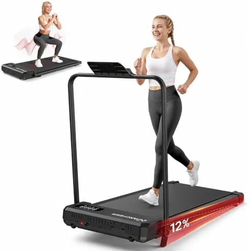 ANCHEER Walking Pad with Incline - Under Desk Treadmill with Handle Bar by YourHealthyLifestyle