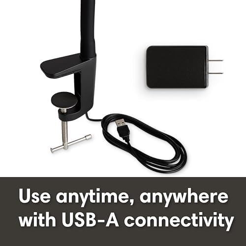 Reliable UberLight Flex Desk Lamp with Clamp, 9 Light Settings, Black - Image 5