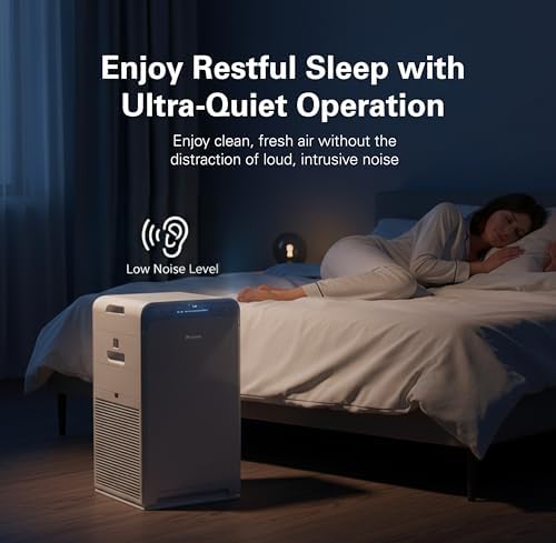 Daikin MCB50YSAU Room Air Purifier for Home, HEPA, Activated Carbon, Pre-Filter and UVC LED Light, Zero Ozone Product, CARB Certified, 10.5 x 10.5 x 19.5 in - Image 6