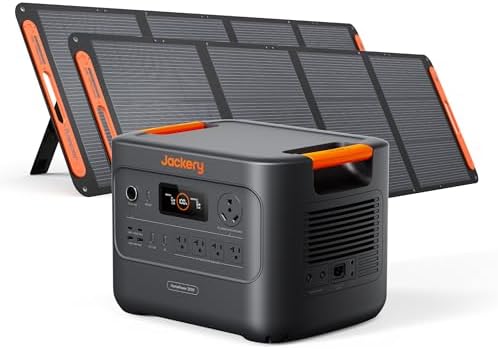 Jackery HomePower 3000 and 2x200W Solar Panels, 3072Wh, 3600W AC Output by Unknown