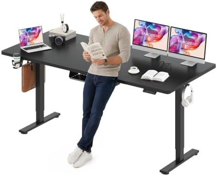 SANODESK 79''x32'' Large Electric Computer Height Adjustable Standing Desk by sanodesk