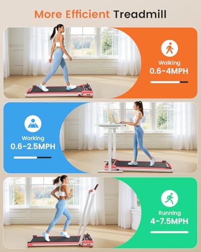 ANCHEER Walking Pad with Incline - Under Desk Treadmill with Handle Bar - Image 7