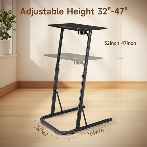 VTORY Adjustable Height Standing Desk for Walking Pad Treadmill，for Cycling - Image 3