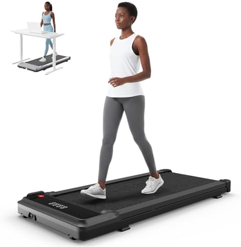 NEWBULIG Walking Pad Treadmill for Home, Lightweight Walk Machine with Remote Control and LED Display, Portable Treadmill Under Desk for Walking, Jogging, Running by NEWBULIG