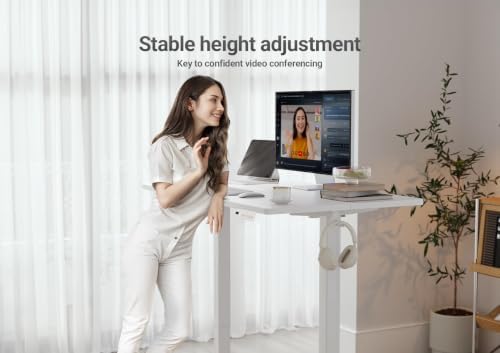 YDN 32 x 19 Inch White Electric Standing Desk - Image 6