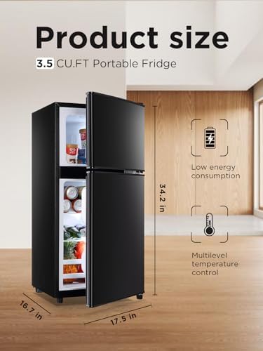 F.W.WOOLWORTHS 3.5 Cu.Ft Refrigerator with Freezer - Image 3