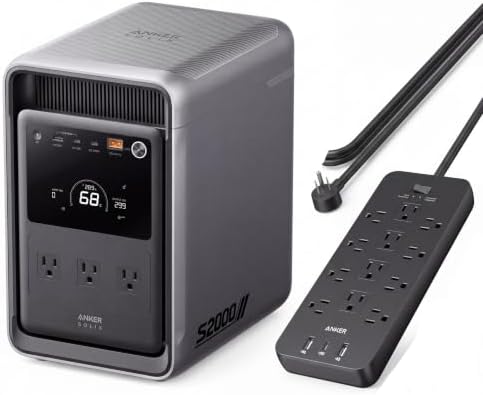 Anker SOLIX S2000 Portable Power Station with Power Strip by Anker