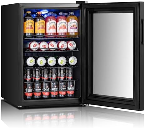 Yeego Beverage Refrigerator Drink Cooler, 85 Cans Mini Fridge - Image 2