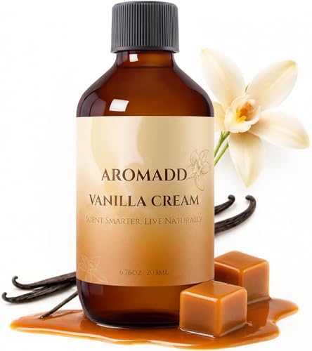 Aromadd Vanilla Cream Diffuser Oil Refill, Warm Vanilla Caramel, 6.76 Fl Oz by Aromadd