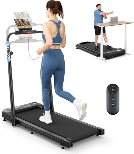 THERUN Walking Pad with Handle Bar, Under Desk Walking Treadmill for Home by THERUNFITNESS