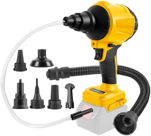 Cordless Dust Blower for Dewalt 20V Battery(Tool Only), Air Duster Compressed Air Mattress Pump,447MPH 40000RPM for Car,Garages,Sawmill Room,Workshop Cleaning (for Dewalt 20V Battery) by ArtisanCutdcvbny
