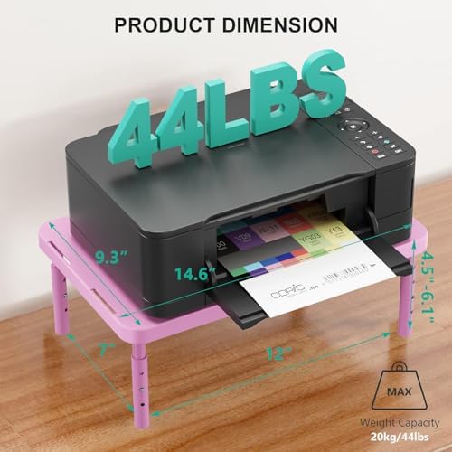 WALI Computer Monitor Stand for Desk, Adjustable Laptop Riser, up to 44 lbs - Image 3