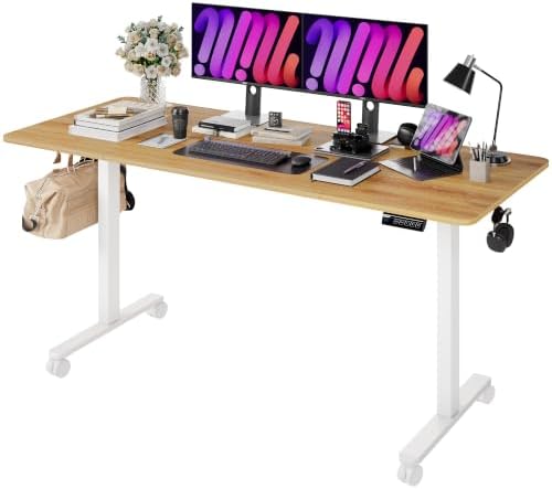Monomi 59" Electric Standing Desk,Adjustable Height Sit Stand Desk,Natural by MONOMI