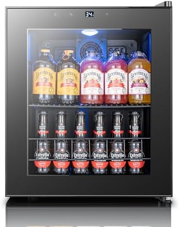 Yeego Beverage Refrigerator Drink Cooler, 65 Cans Mini Fridge Glass Door by Yeego