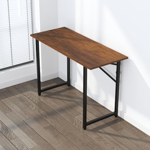 Lutown-Teen 47 inch Folding Desk No Assembly Required, Mahogany - Image 7
