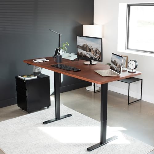 VIVO Dark Walnut 71 x 30 in Standing Desk, DESK-KIT-0B7D - Image 2