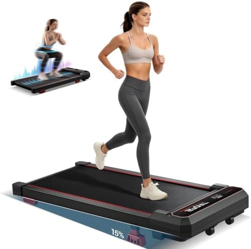 LONTEK 15% Incline Walking Vibration Pad Portable Under Desk Treadmills by LONTEK