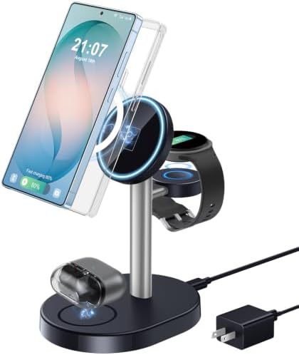 Hevanto 3 in 1 Wireless Charger for Samsung Galaxy, 15W MagSafe Charging by Hevanto