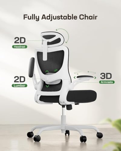 Marsail Ergonomic Office Chair with 3D Armrests, Pack of 4 - Image 3